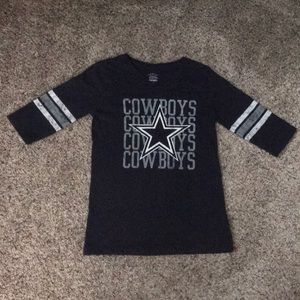 Dallas cowboys 3/4 sleeve t-shirt